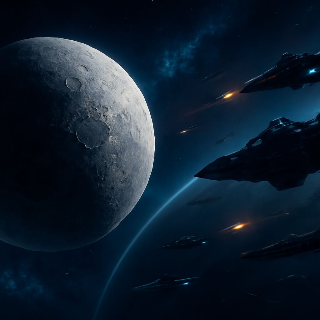 Mond im Orbit eines Planeten mit strategischer Bedeutung im OGame