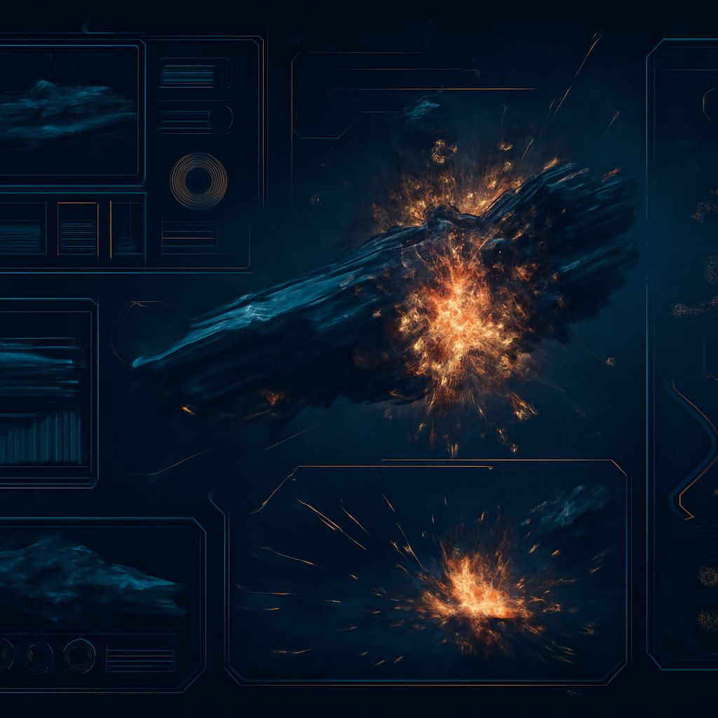 Holographischer Kampfbericht mit Schiffsdaten