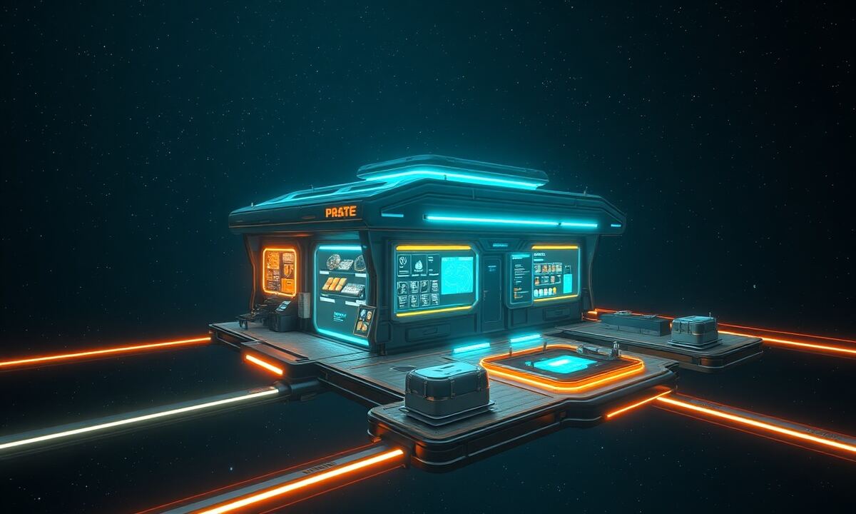 OGame merchant trading post in space