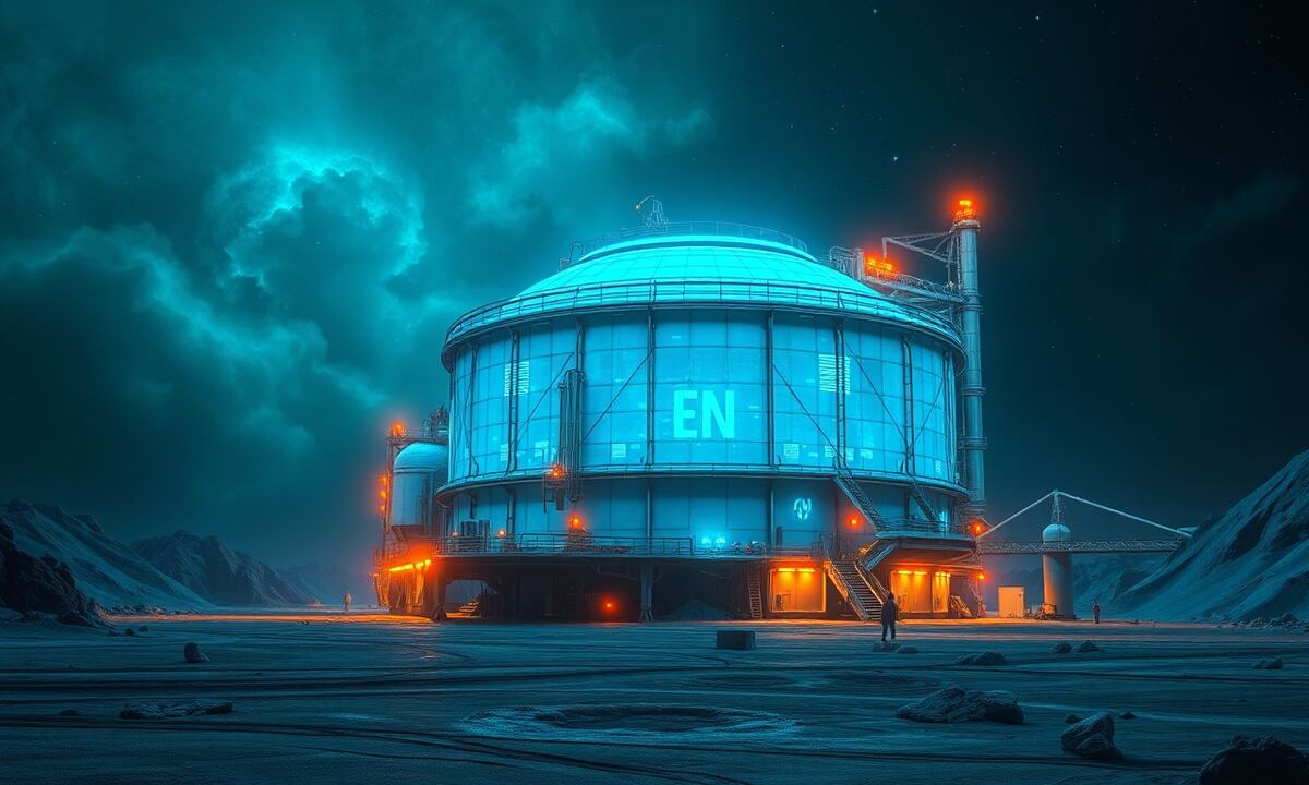 Deuterium storage facility on an alien planet in OGame