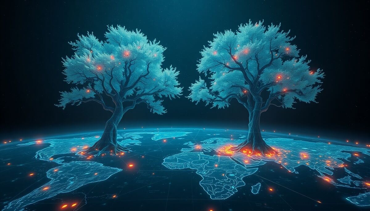 Holographic OGame research tree branching in deep space