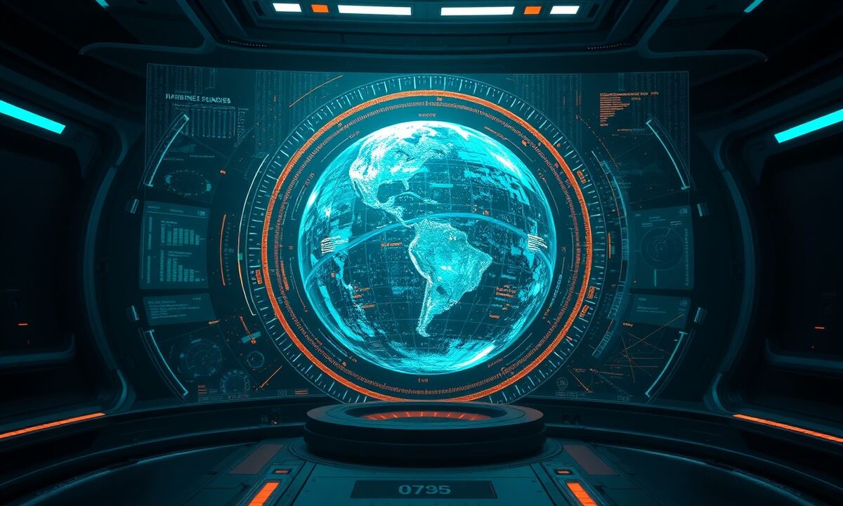 Koordinierte Sondenwellen, die synchron im Weltraum fliegen