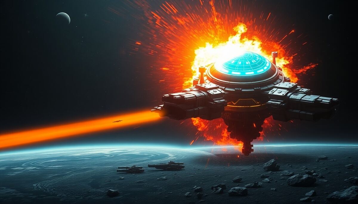 OGame planet counter-espionage destroying an incoming spy probe