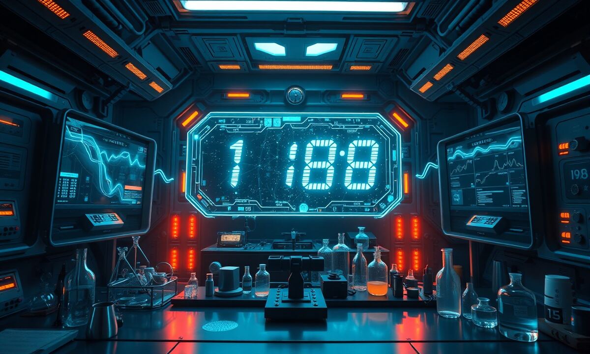 OGame research timer holographic display inside orbital lab